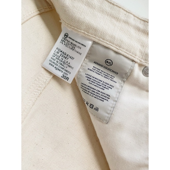 AG Renn High Rise Crop Barrel Leg Jeans // Ecru Dunes - Picture 13 of 13